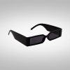 Rave Brille Cyber Punk in Schwarz seitlich