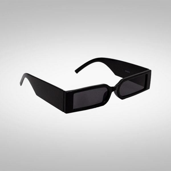 Rave Brille Cyber Punk in Schwarz seitlich