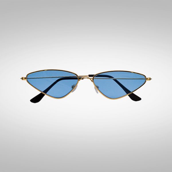 Schnelle Sonnenbrille Goldrunner in Blau von Vorne