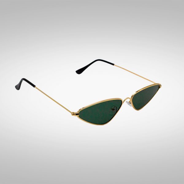 Schnelle Sonnenbrille Goldrunner in Grün seitlich