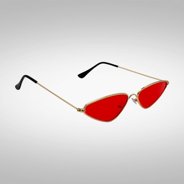 Schnelle Sonnenbrille Goldrunner in Rot seitlich