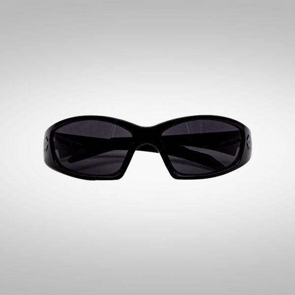 Schnelle Brille Max Speed V2 in Schwarz von vorne