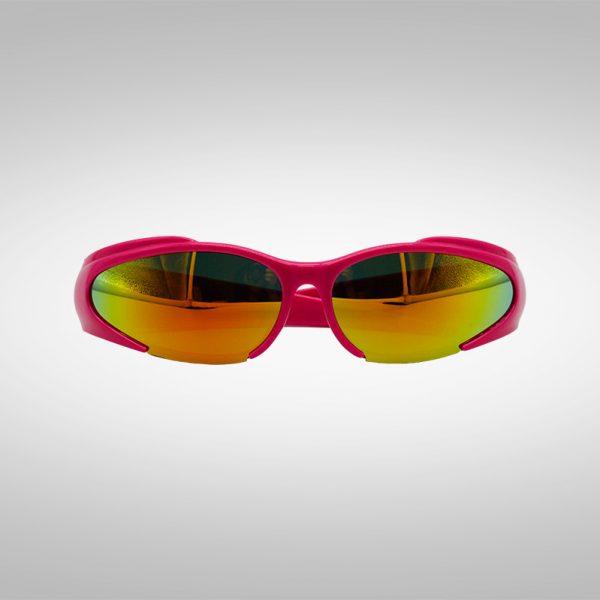 Schnelle Brille Max Speed in pink von vorne