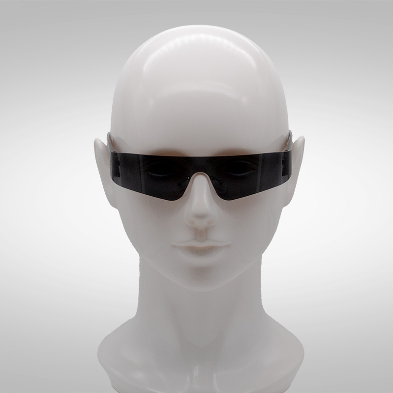 Rave Brille Frameless in Schwarz auf Kopf