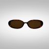 Rave Brille Vintage Groove mit Leopard Muster von Vorne