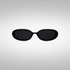 Rave Brille Vintage Groove in Schwarz von Vorne