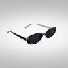 Rave Brille Vintage Groove mit Zebra Muster seitlich